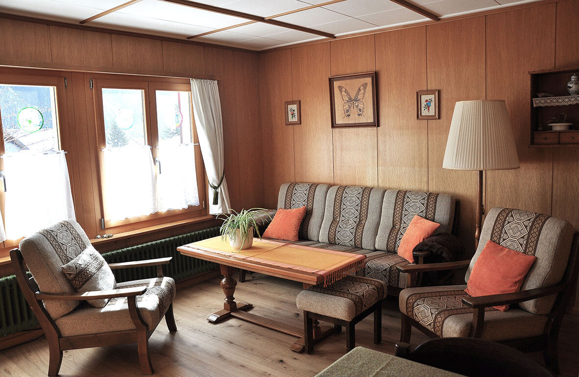 Ferienhaus Chalet Andreas im Chappeli in Kandersteg, Wohnzimmer, Bild 2