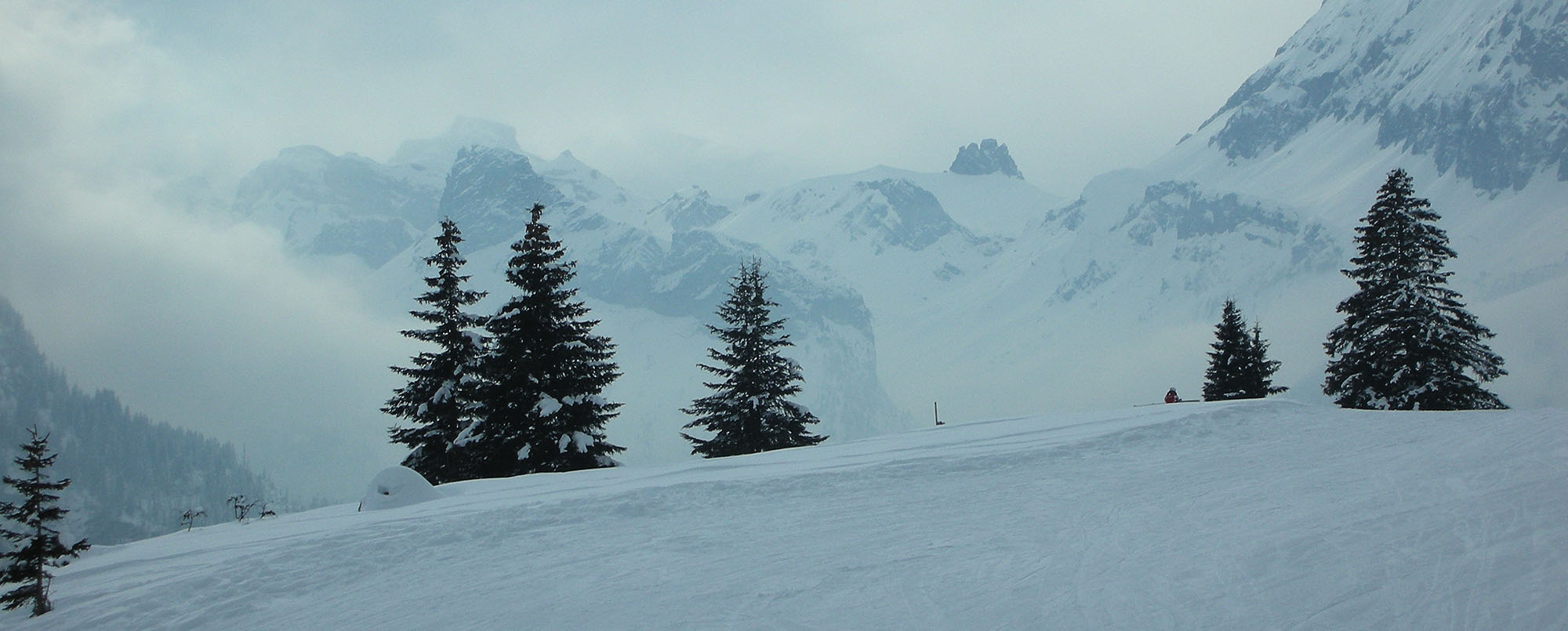 Winterliches Panorama beim Oeschinensee